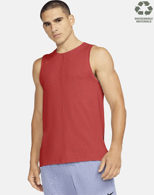 Nike Mens Dry Yoga Vest - Red