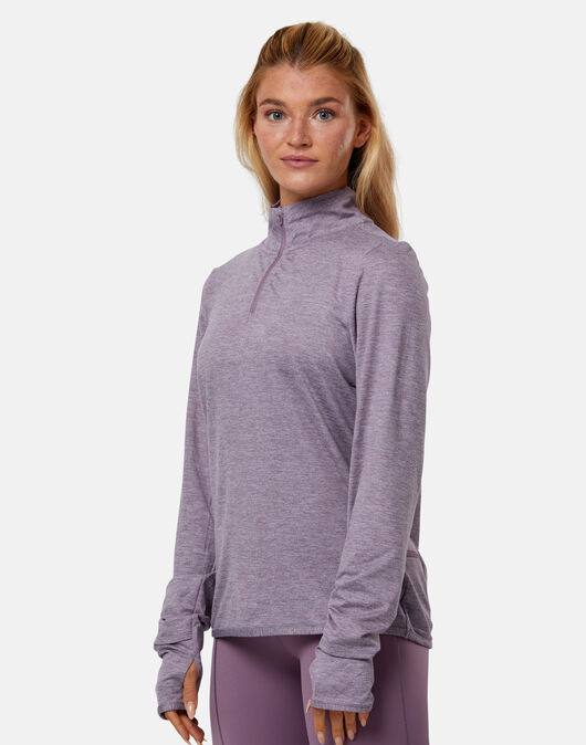 Nike Womens Swift Element UV Half Zip Top - Purple