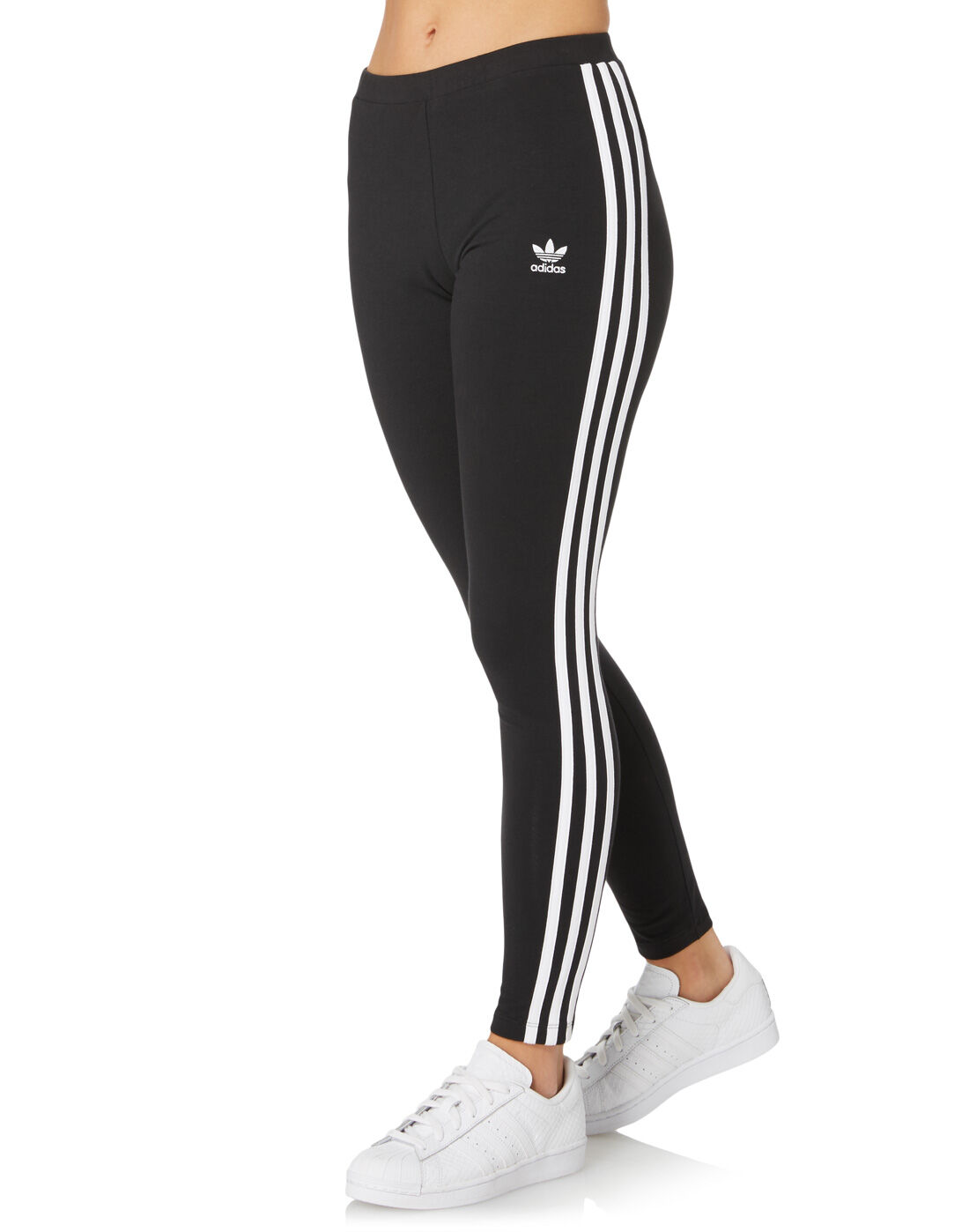adidas originals womens 3 stripes leggings black
