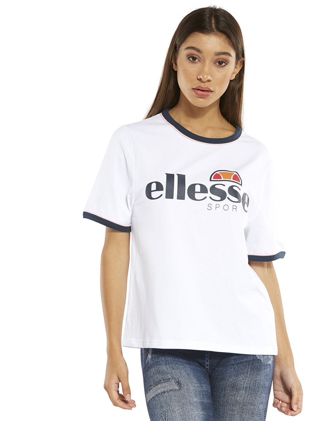 Women's White Ellesse T-Shirt | Life 