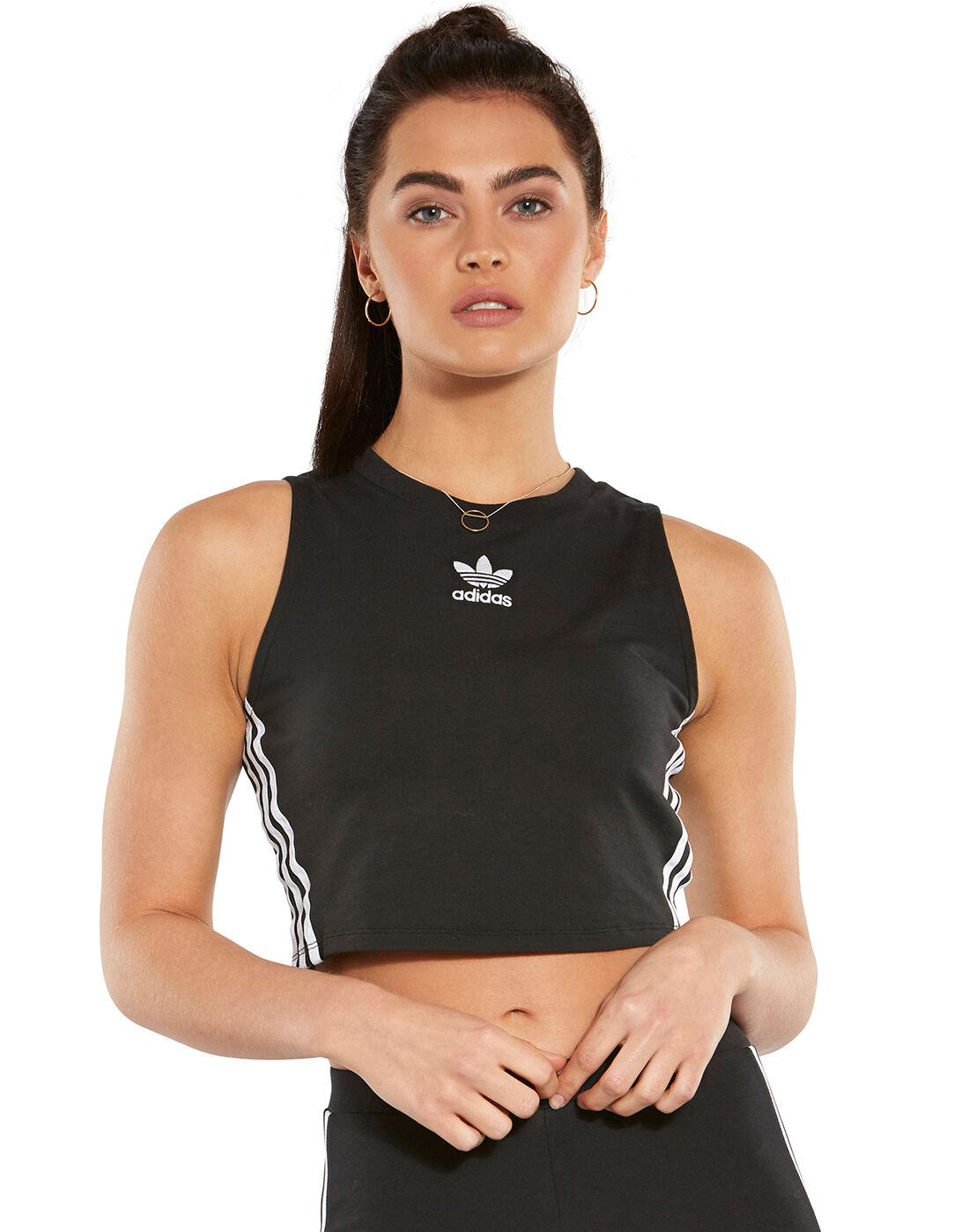 adidas cropped tank tops
