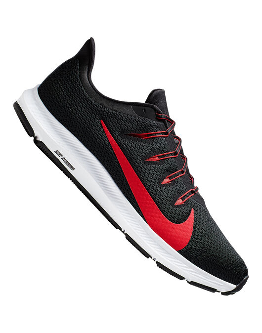 Cardinal Dent Officer Men's Black & Red Nike Quest Running Shoes | Life Style Sports