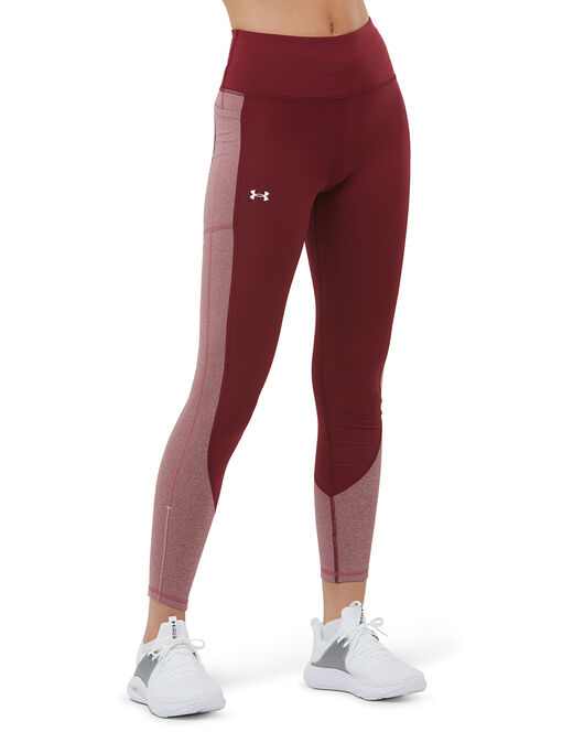 Under Armour Womens Coldgear Blocked Leggings - Red
