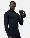Mens Cold Gear Armour Compression Mock Neck Top