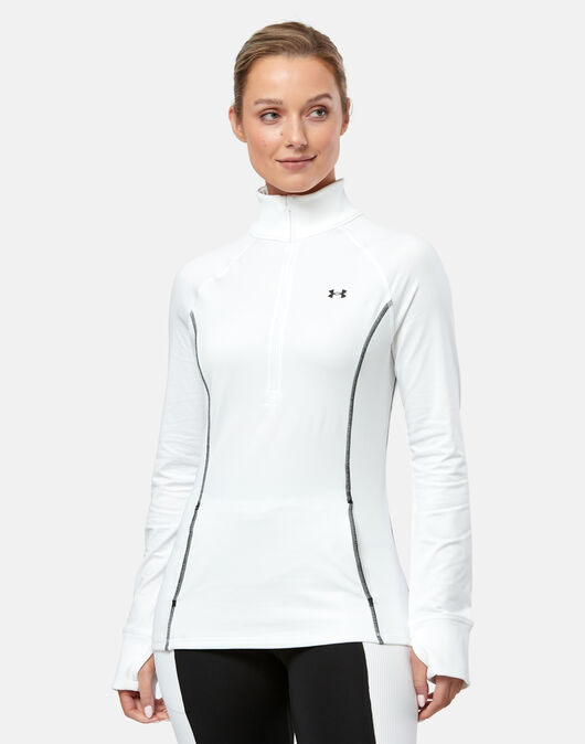 Under armour top half zip white