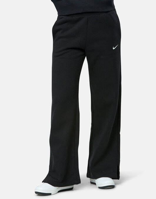 Nike Womens Phoenix Fleece Wide Leg Pants - Black