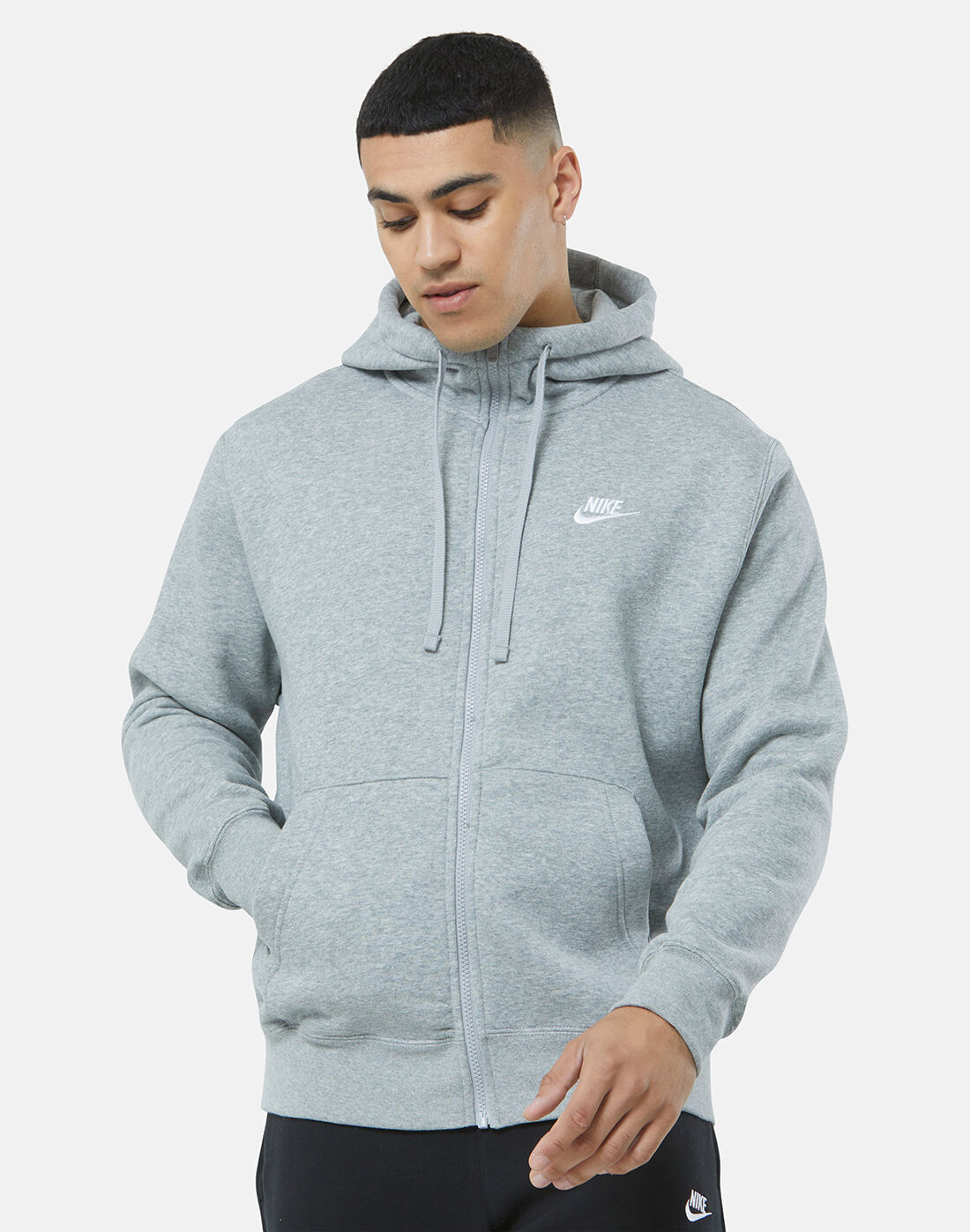 Men's Grey Nike Full Zip Hoodie | Life 