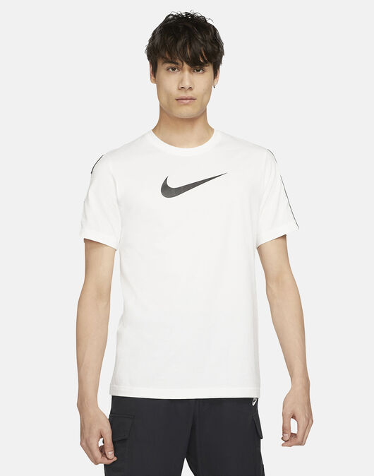 Nike Mens Repeat Taping T-shirt - White | Life Style Sports UK