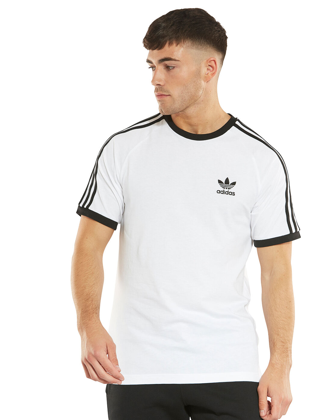 adidas Originals White Stripes T-Shirt 
