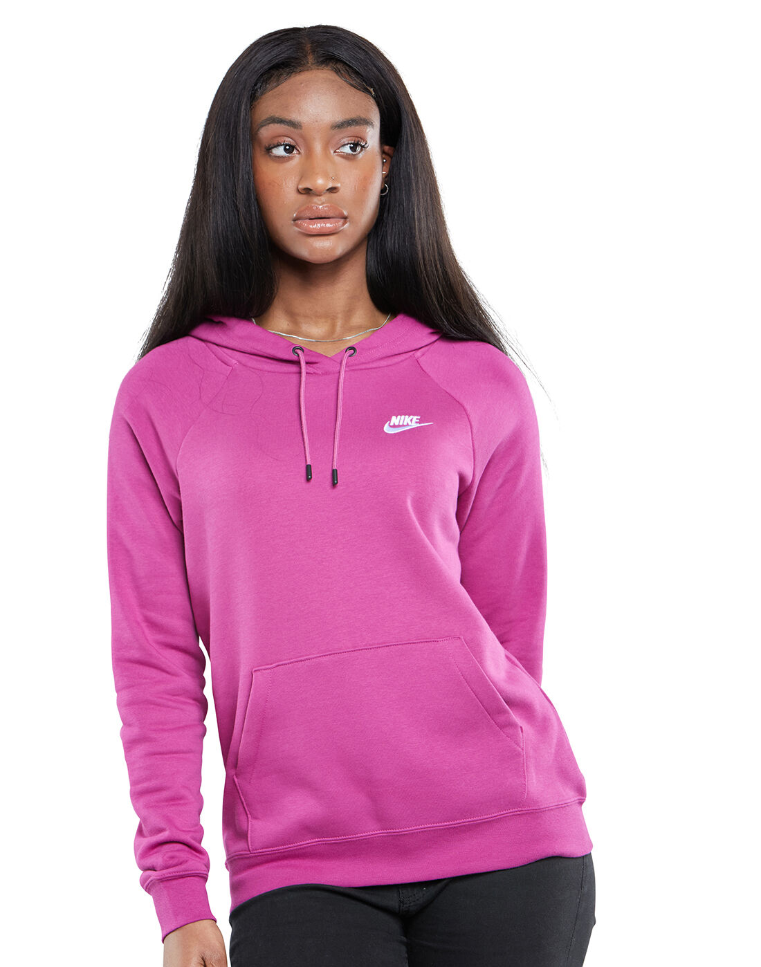 Nike Womens Essential Hoodie - Pink 