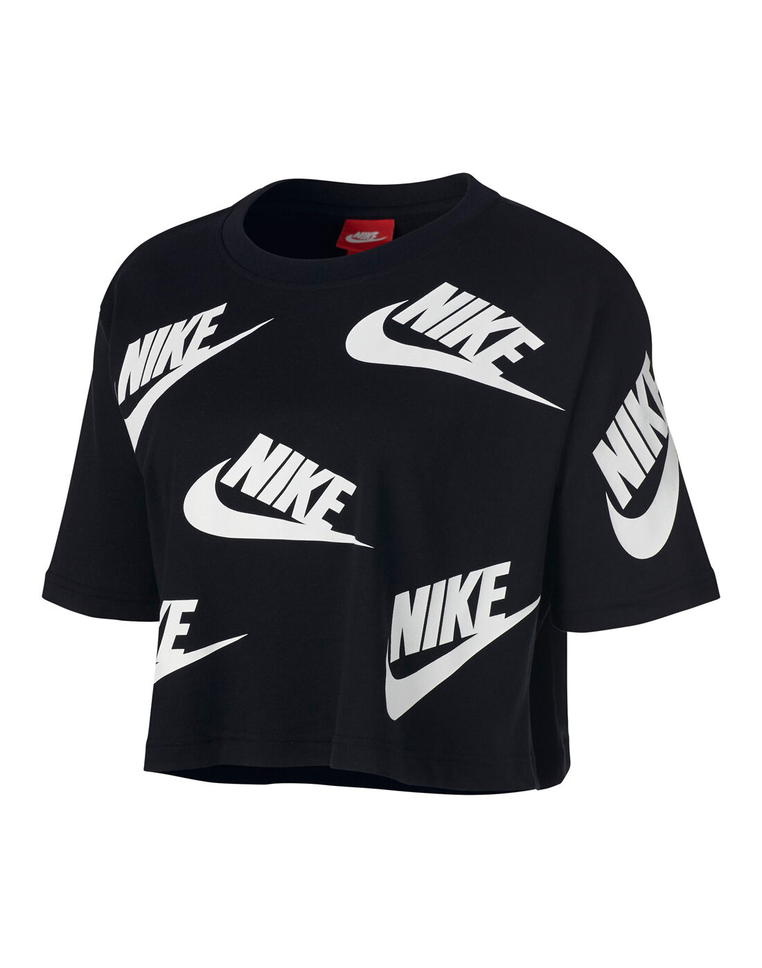 Nike Womens Futura Crop T-Shirt - Black 