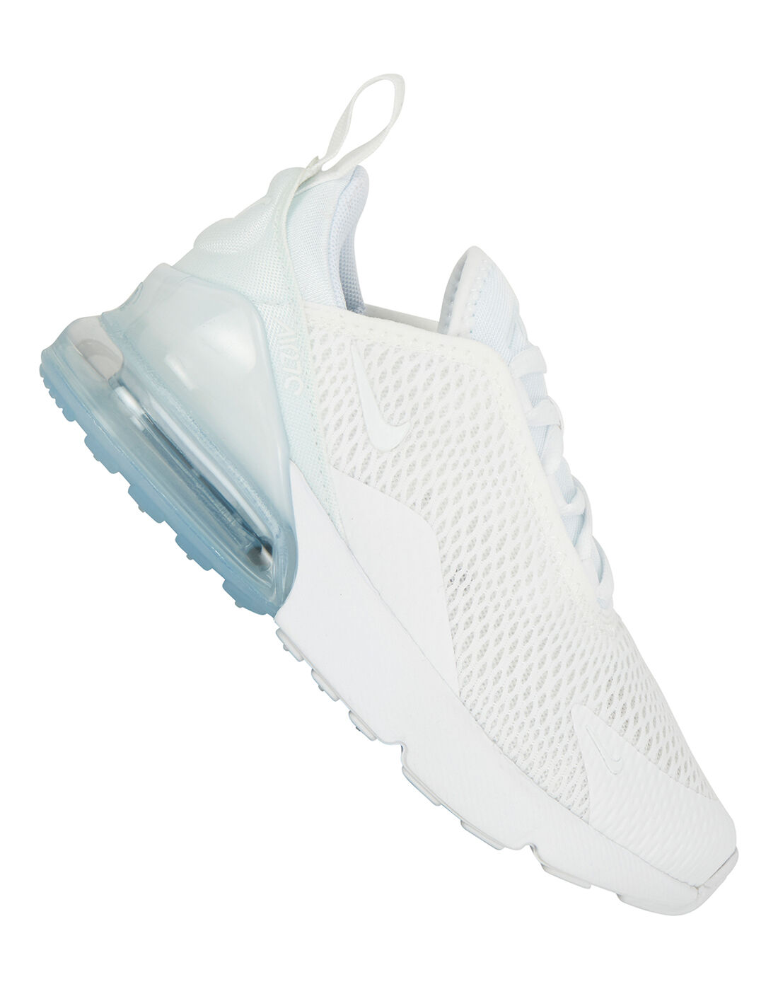 Young Girl's White Nike Air Max 270 