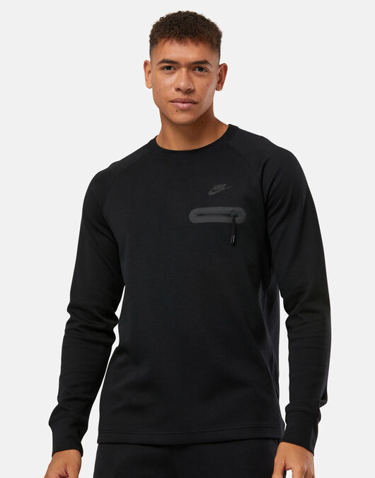 Nike tech fleece clearance long sleeve crew