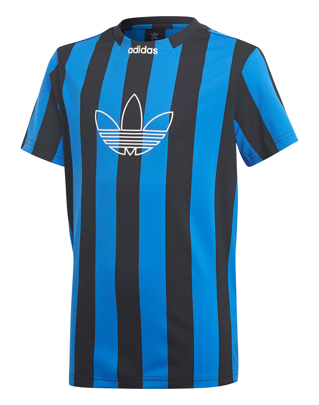 adidas blue striped shirt