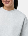 Womens Logo Fleece Crew Neck Sweatshirt