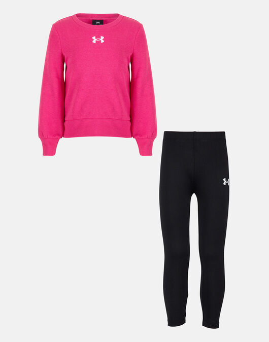 Under Armour Younger Girls Big Logo Legging Set Pink Life