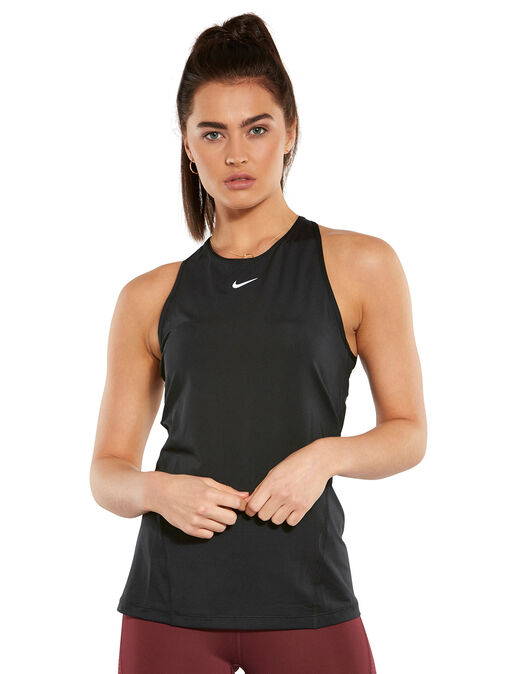 Nike Womens All Over Mesh Tank Top Black | Life Style Sports IE