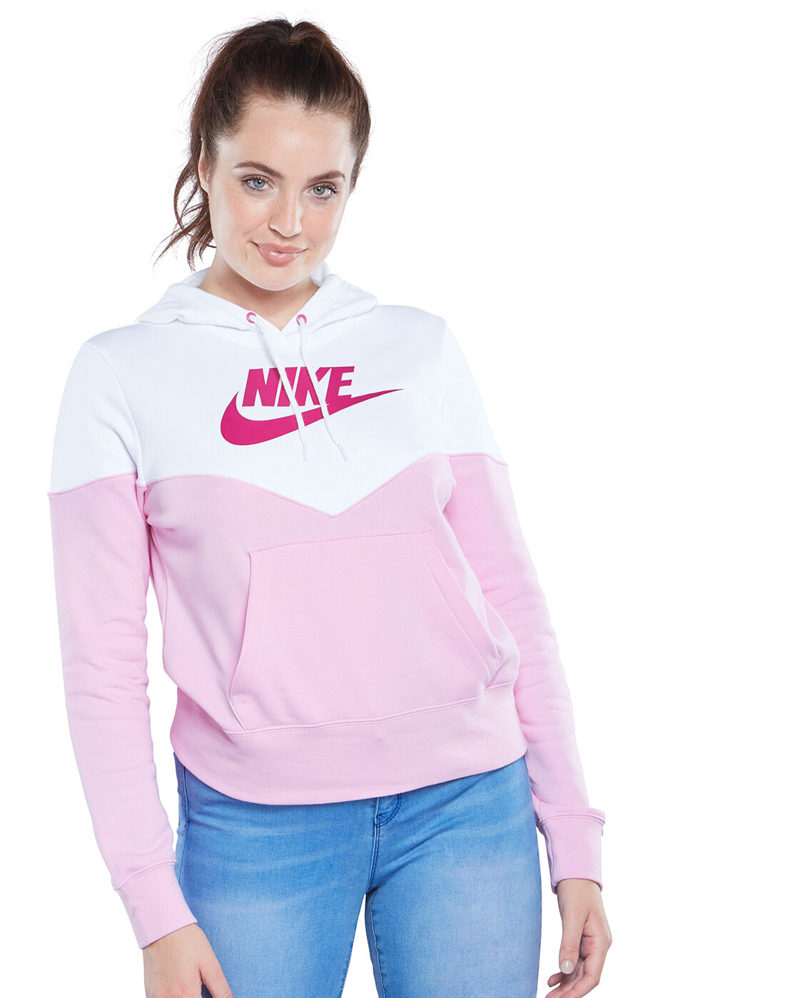 pink nike womens hoodie