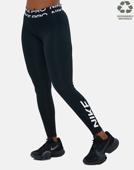 Nike Womens Pro Graphic Leggings - Black