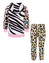 Infant Girls Pullover Leopard Tracksuit