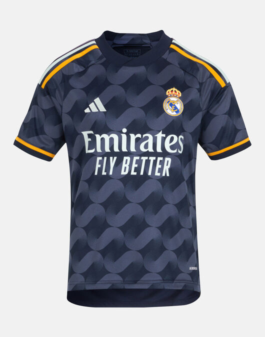 Adidas Real Madrid Fly Emirates White/Navy Blue Soccer Jersey Youth Kid Size