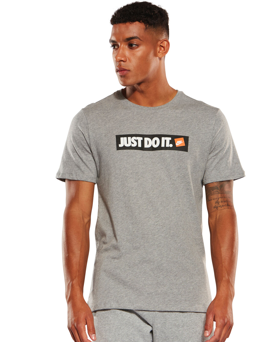 Men's Grey Nike 'Just Do It' T-Shirt 