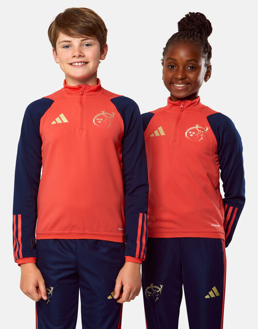 Adidas tracksuit top kids red