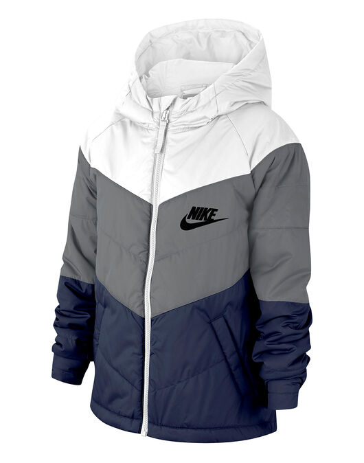 Nike Older Boys Colour Block Jacket - White | Life Style Sports EU
