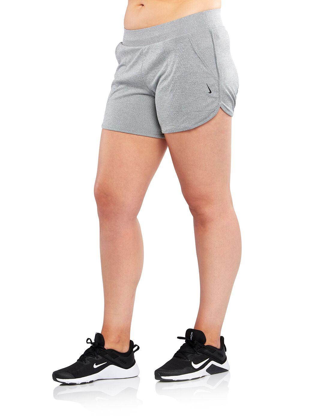 Nike Womens Yoga Luxe Rib Shorts - Grey 