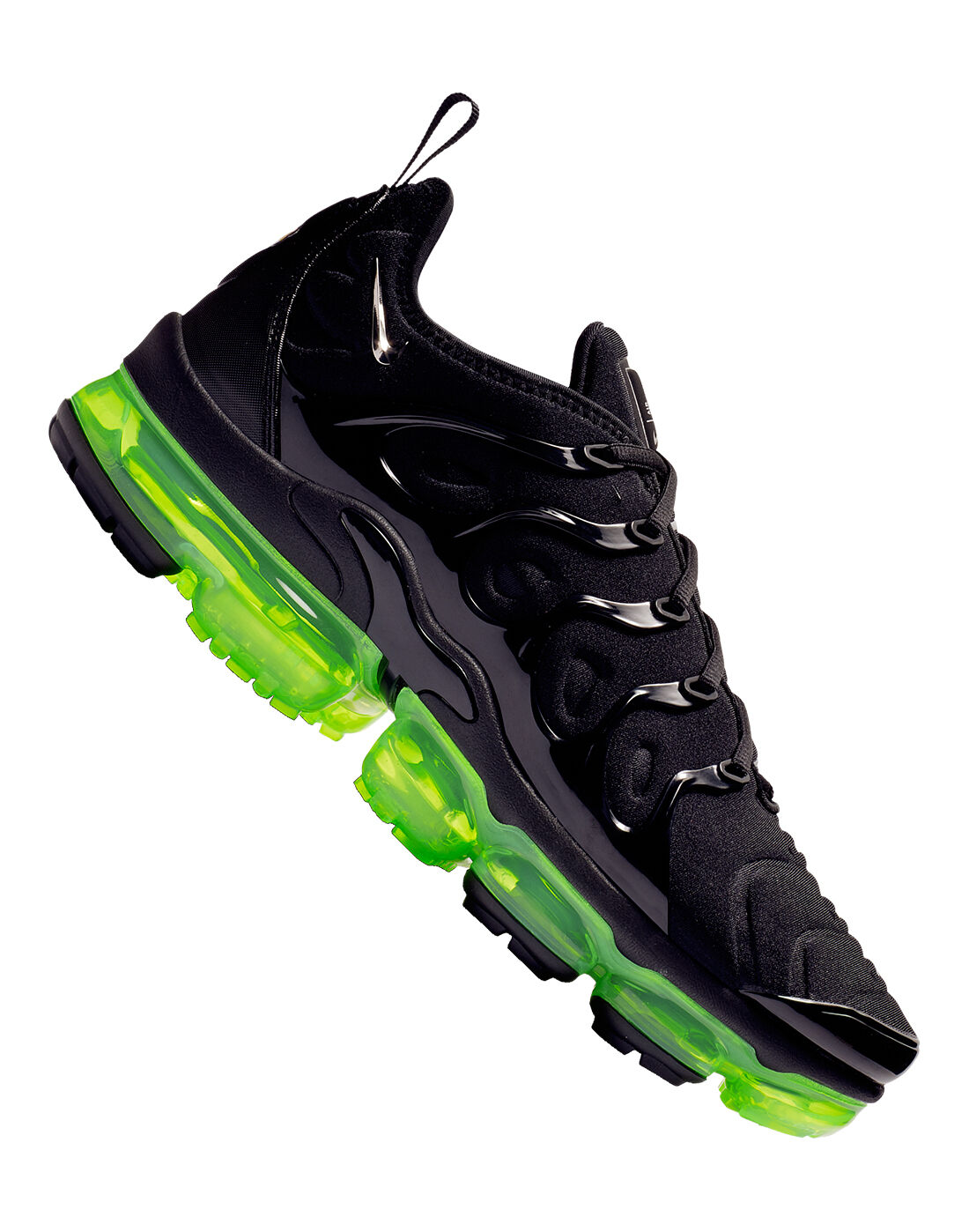 Black \u0026 Neon Green Nike Vapormax Plus 