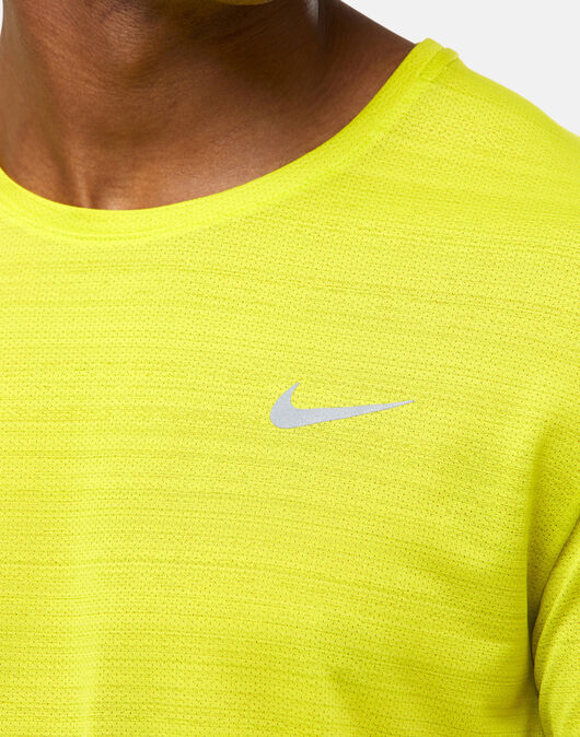 Nike Mens Miler Breathe T-Shirt - Green | Life Style Sports UK