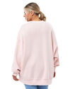 Womens Oversized Essential Fleece Crewneck Sweatshirt