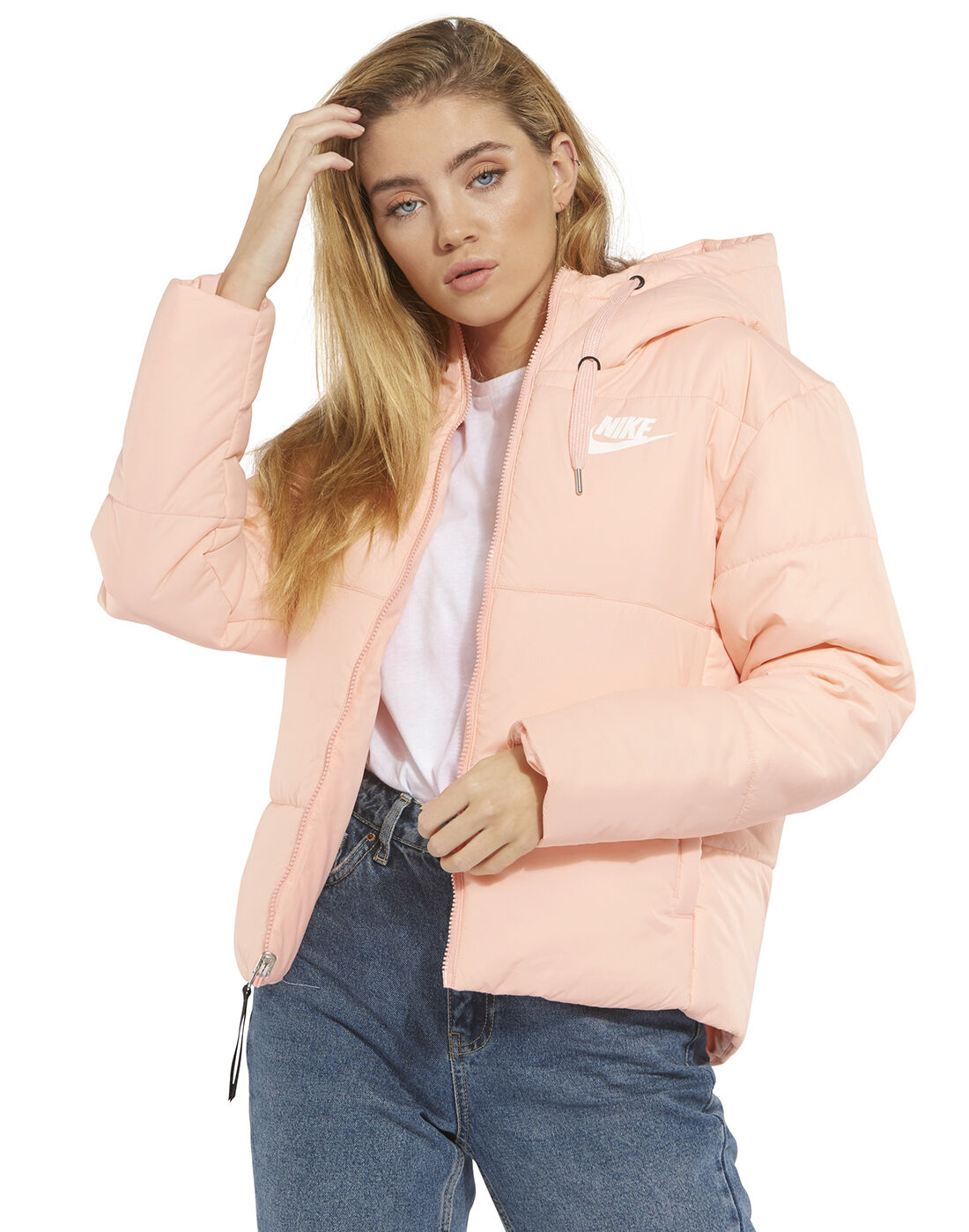 pink nike jacket womens