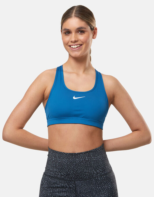 Nike Womens Swoosh Sports Bra - Blue