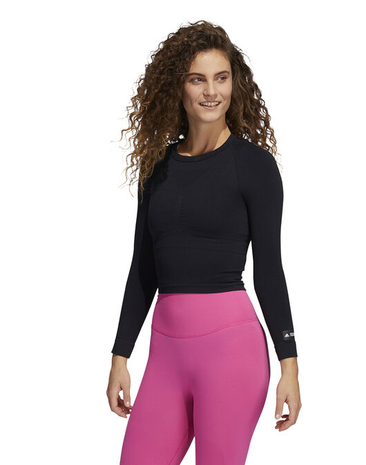 Adidas Womens Formotion Long Sleeve T Shirt Black Pink Adidas Hoodie Roblox Code 2017 Eu - roblox womens bra shirt