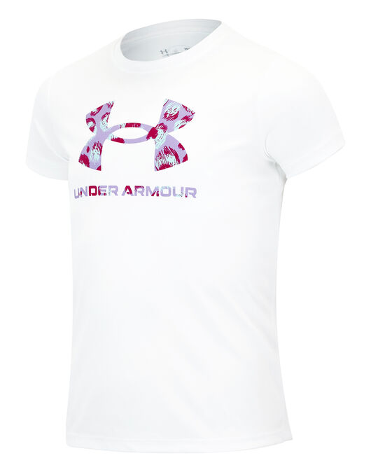 Older Girls Tech Big Logo Print Fill T-Shirt