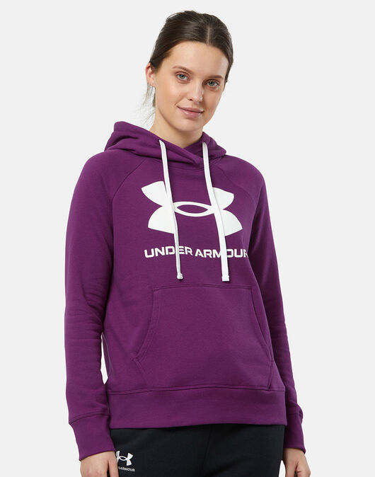 Under Armour Womens Rival Fleece Logo Hoodie - Purple | nike air max thea  joli ebay shoes for women camo | ipiepizzeria UK