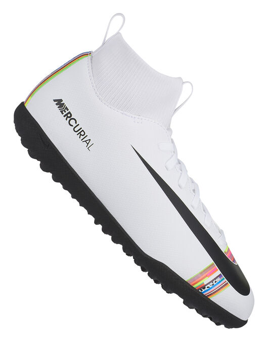 Kid's White Multi-coloured Nike Mercurial Astro Turf CR7 | Life Style ...