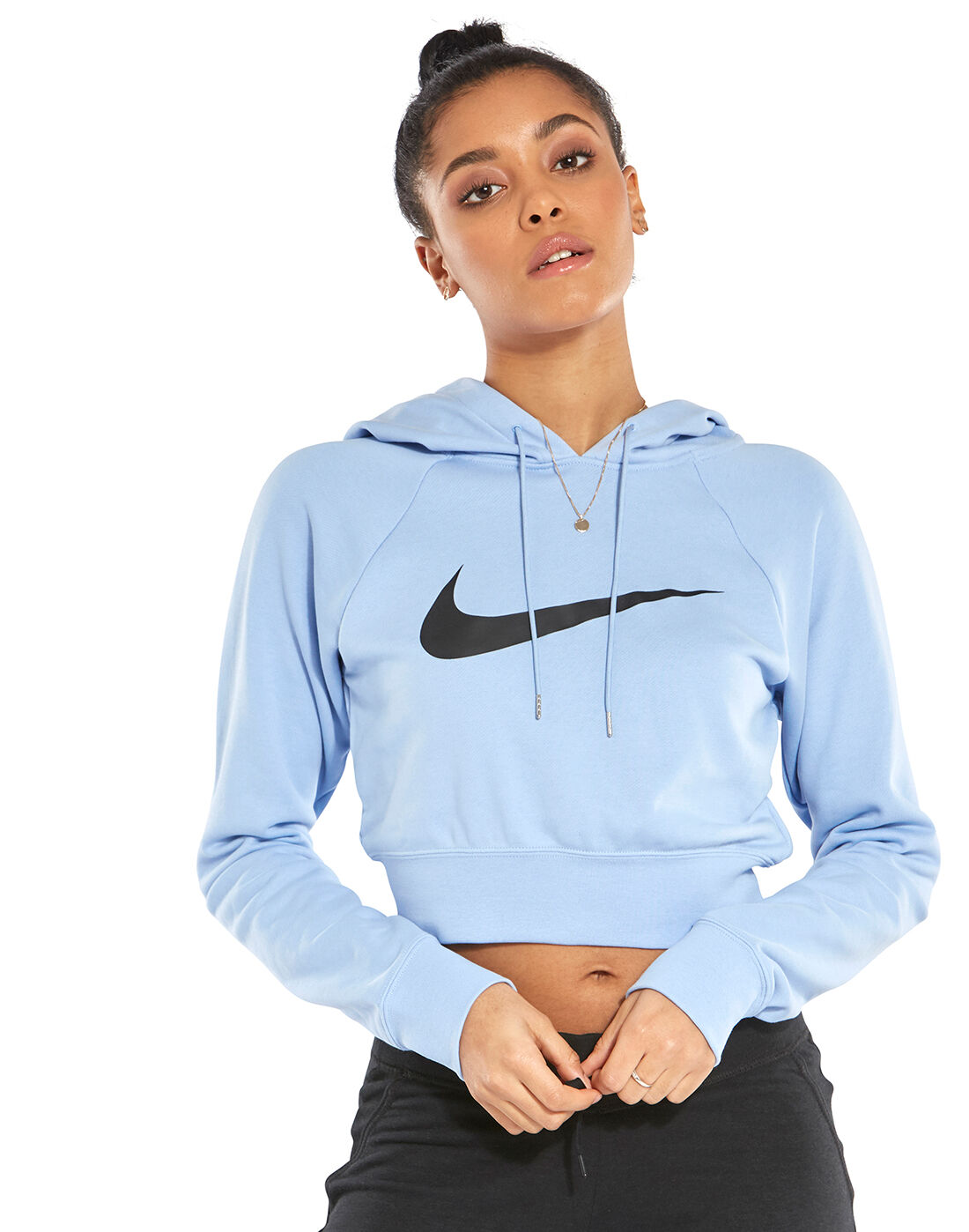 Women's Blue Nike Cropped Hoodie | Life 