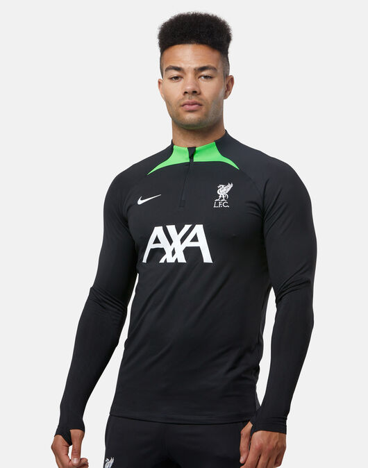 Nike Adult Liverpool Strike Drill Half Zip Top Black Life Style Sports IE