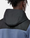 Mens Tech Fleece Overlay Full Zip Hoodie