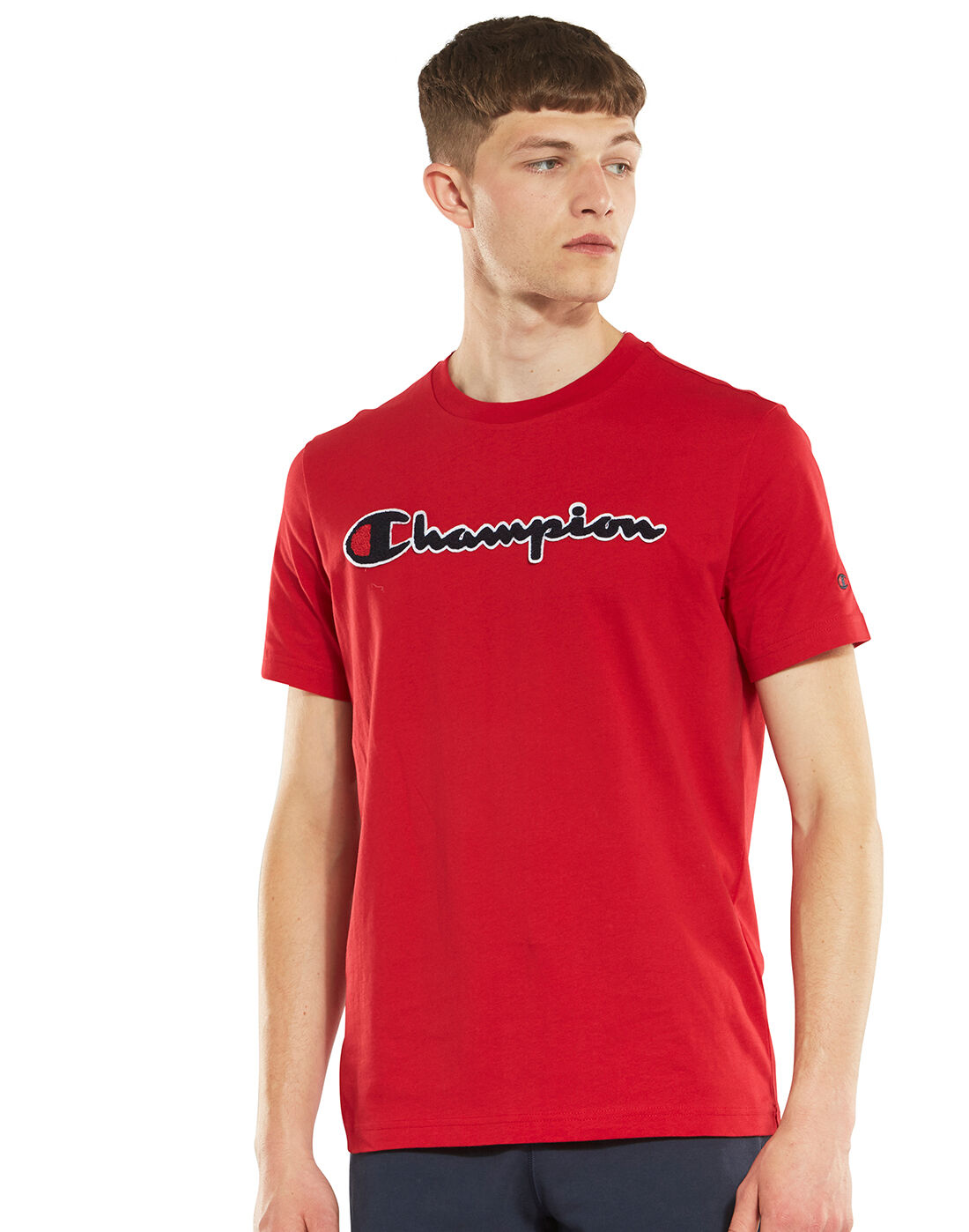 CHAMPION Neck T Shirt Rustic Red Mens Size UK XXL *REF207 