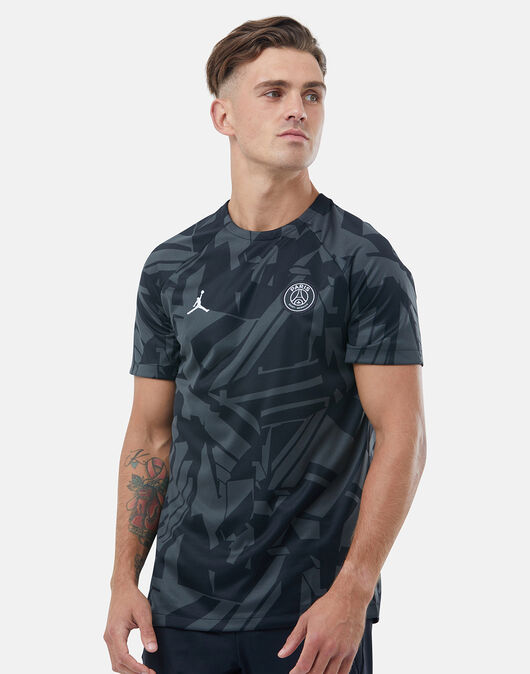 Nike Adults PSG Pre Match T-Shirt - Black | Life Style Sports IE
