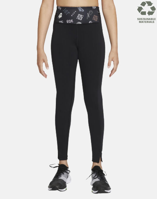 Nike Older Girls One Luxe Leggings - Black