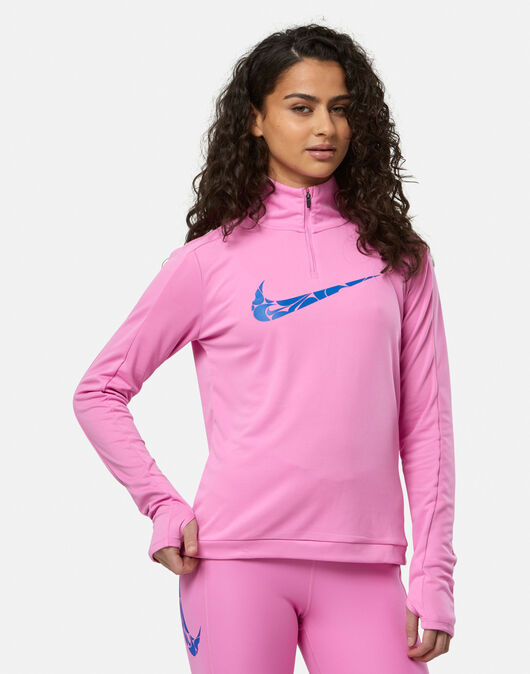 Nike Womens Dri-Fit Pacer Half Zip Top - Pink