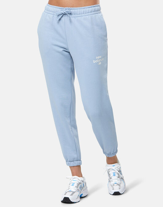 New Balance Womens Essentials Reimagined French Terry Pants - Blue