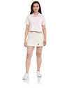 Womens Cropped Polo Top