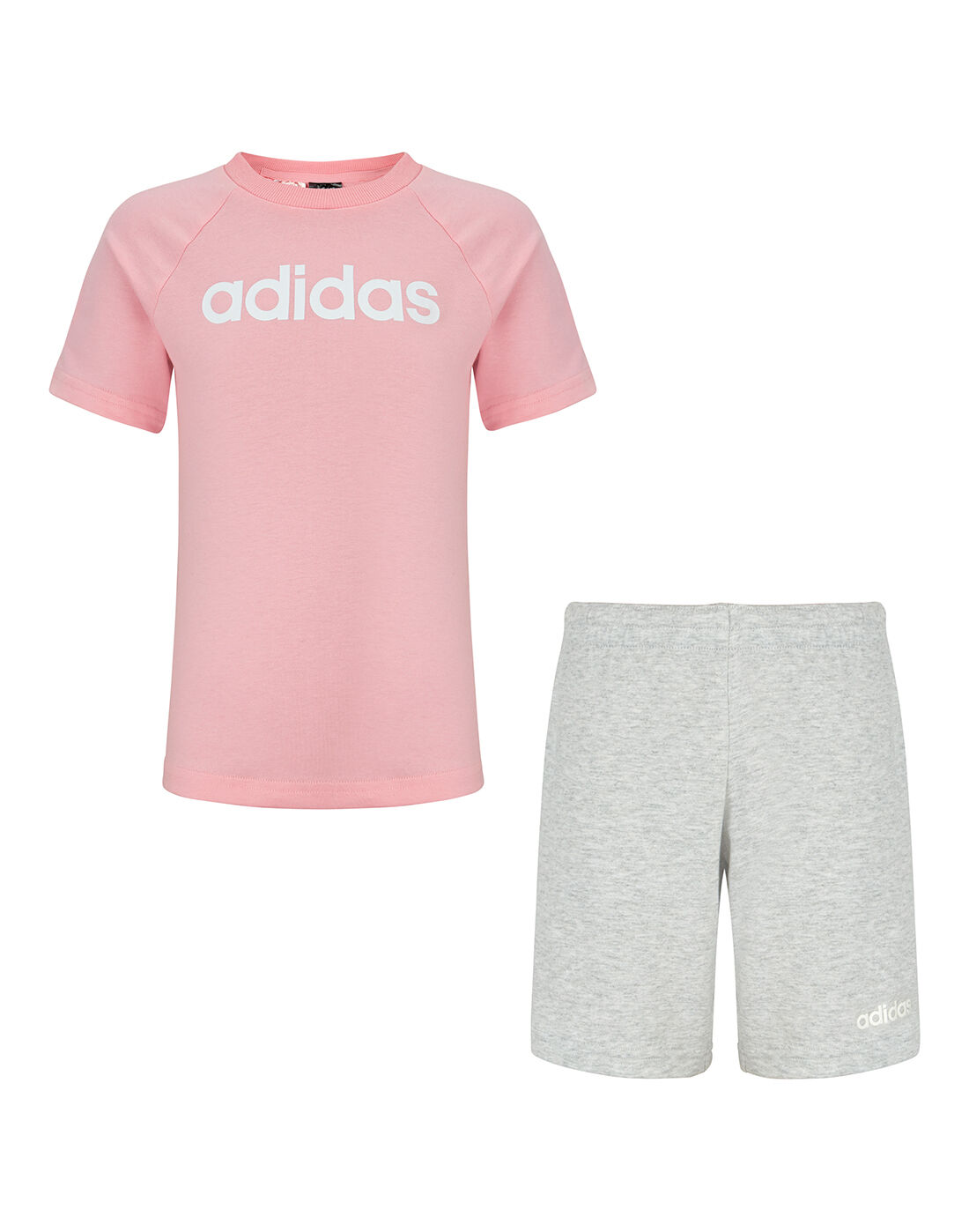 girls pink adidas shorts