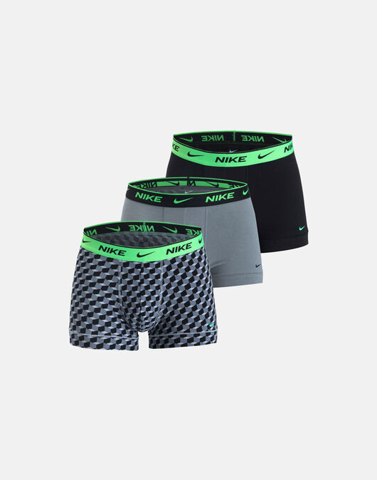 Mens Cotton Stretch 3 Pack Trunk Boxers