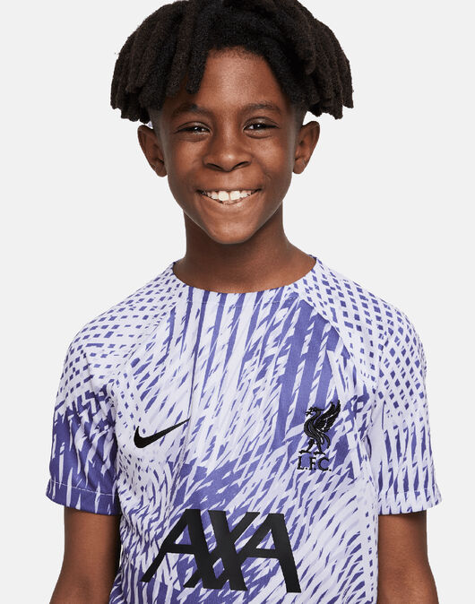 Nike Kids Liverpool Pre Match T-Shirt - Purple | Life Style Sports IE